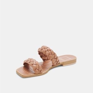 Dolce Vita Indy Slides - Size 7 -Tan/nude braided